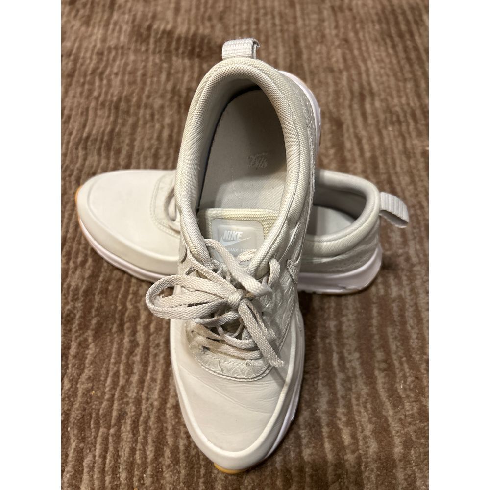 Nike Air Max Thea Premium Off-White Leather Sneakers‎ Casual Athletic Shoes
